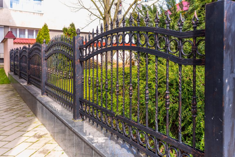 Wrought Iron Fence Installation detail