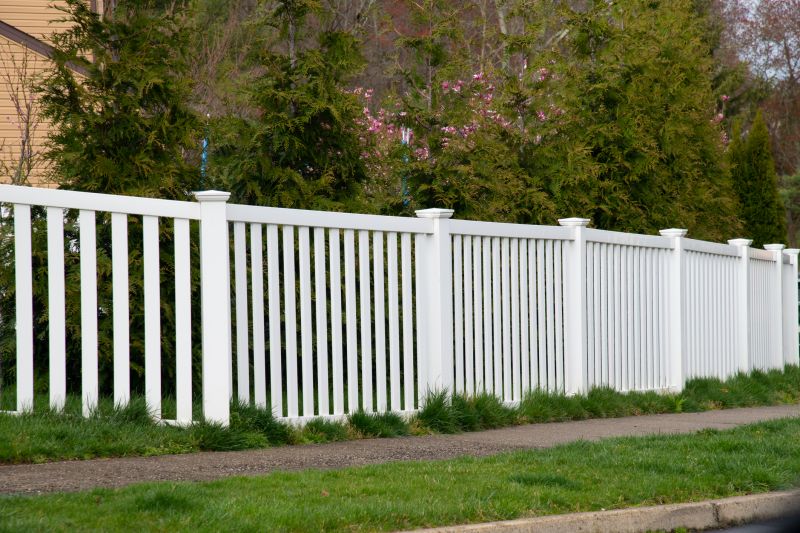 Tan Pvc Fence Installation
